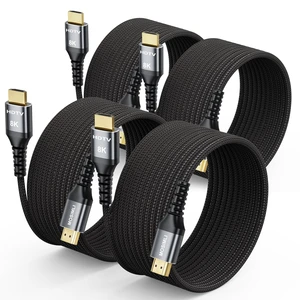 MOSIMLI 8K HDMI Cable 15FT 4-Pack, Ultra High Speed 48Gbps MOSIMLI 8K HDMI Cable 15FT 4-Pack, Ultra High Speed 48Gbps