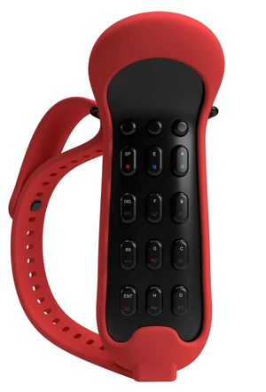 Twiddler4 - Back Body/Red Wrap - Single Hand Chording Keyboard and Mouse Wireless Bluetooth Mini Keyboard Handheld Pocket Rechargeable Keyboard for PC iPhone iPad Samsung Android Tablet Twiddler4 - Back Body/Red Wrap - Single Hand Chording Keyboard and Mouse Wireless Bluetooth Mini Keyboard Handheld Pocket Rechargeable Keyboard for PC iPhone iPad Samsung Android Tablet