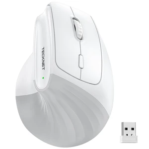 TECKNET Vertical Ergonomic Wireless Bluetooth Mouse, Silent Rechargeable Bluetooth Mouse(BT 5.0/5.0+2.4G), 5-Level 4800 DPI, 200H Long Battery Life, Compatible with Windows/Mac/Linux/Android/Ch TECKNET Vertical Ergonomic Wireless Bluetooth Mouse, Silent Rechargeable Bluetooth Mouse(BT 5.0/5.0+2.4G), 5-Level 4800 DPI, 200H Long Battery Life, Compatible with Windows/Mac/Linux/Android/Ch