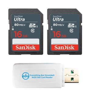 SanDisk UHS-1 Ultra Class 10 16GB Memory Card 2 Pack SDSDUNS-016G-GN3IN SanDisk UHS-1 Ultra Class 10 16GB Memory Card 2 Pack SDSDUNS-016G-GN3IN