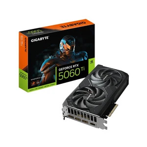 Gigabyte GeForce RTX 5060 Ti WINDFORCE OC 8G Graphics Card - 8GB GDDR7, 128bit, PCI-E 5.0, 2587MHz Core Clock, 3 x DisplayPort, 1 x HDMI, GV-N506TWF2OC-8GD Gigabyte GeForce RTX 5060 Ti WINDFORCE OC 8G Graphics Card - 8GB GDDR7, 128bit, PCI-E 5.0, 2587MHz Core Clock, 3 x DisplayPort, 1 x HDMI, GV-N506TWF2OC-8GD