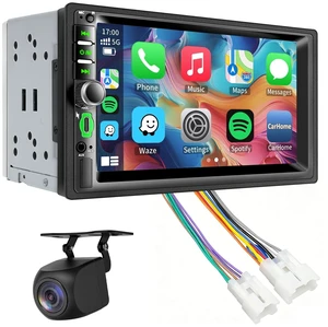 Plug and Play Car Radio Stereo for Toyota 4Runner 1987-2001/Tacoma 1995-2004/Tundra 1999-2002/Sequoia 1999-2002/Camry 1987-2001/Toyota RAV4 1996-2000 Support Carplay/Android Auto/Touch Screen/BT/AM/FM Plug and Play Car Radio Stereo for Toyota 4Runner 1987-2001/Tacoma 1995-2004/Tundra 1999-2002/Sequoia 1999-2002/Camry 1987-2001/Toyota RAV4 1996-2000 Support Carplay/Android Auto/Touch Screen/BT/AM/FM