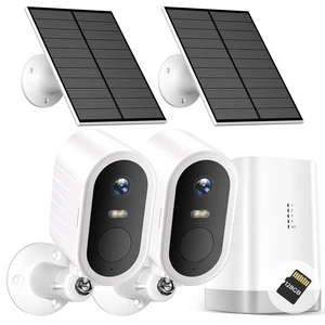 Noahlink Solar Security Cameras Wireless Outdoor, 2-Cam Kit, 2K Home Security Camera System with 128GB Local Storage, No Subscription Required, PIR & AI Human Detection, Color Night Vision Noahlink Solar Security Cameras Wireless Outdoor, 2-Cam Kit, 2K Home Security Camera System with 128GB Local Storage, No Subscription Required, PIR & AI Human Detection, Color Night Vision