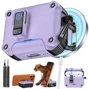 Inesore for AirPods Pro 3 Case with Secure Lock (Purple) Inesore for AirPods Pro 3 Case with Secure Lock (Purple)