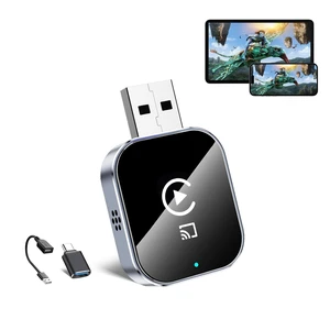Wireless CarPlay Adapter for Apple iPhone - 4 in 1 Airplay Mirror Link Adapter Multi-User Seamless Connection Converts Wired to Wireless CarPlay Adapter - No Latency from iOS 10+ to Scre Wireless CarPlay Adapter for Apple iPhone - 4 in 1 Airplay Mirror Link Adapter Multi-User Seamless Connection Converts Wired to Wireless CarPlay Adapter - No Latency from iOS 10+ to Scre