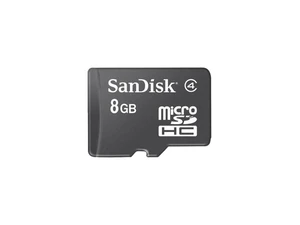 SanDisk microSDHC 8GB Memory Card SanDisk microSDHC 8GB Memory Card