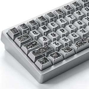 Hyekit Ancient Gods Metal Texture PBT Keycaps 130 Keys Cherry Profile Hyekit Ancient Gods Metal Texture PBT Keycaps 130 Keys Cherry Profile