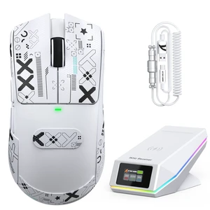 ATTACK SHARK X11PRO V2 Lightweight Wireless Gaming Mouse, White Tape ATTACK SHARK X11PRO V2 Lightweight Wireless Gaming Mouse, White Tape
