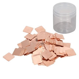 Heatsink Copper Pad Shim Thermal Pad Shim 100Pcs Pure Copper Plate Cooler For CPU GPU PC Phone Cooling (20 * 20 * 1.0MM) Heatsink Copper Pad Shim Thermal Pad Shim 100Pcs Pure Copper Plate Cooler For CPU GPU PC Phone Cooling (20 * 20 * 1.0MM)