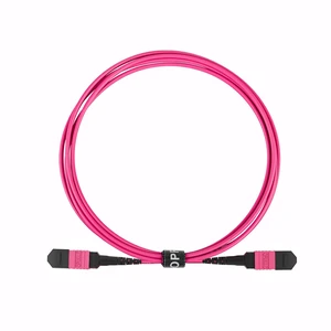 OPFI MPO Fiber Cable, Type B, 12 Fibers, Multimode-OM4, Magenta, for 40G QSFP+/100G QSFP28 transceiver, MTP Compatible. (3.3ft, Male to Female) OPFI MPO Fiber Cable, Type B, 12 Fibers, Multimode-OM4, Magenta, for 40G QSFP+/100G QSFP28 transceiver, MTP Compatible. (3.3ft, Male to Female)