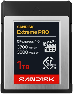 SANDISK 1TB Extreme PRO CFexpress 4.0 Type B, Up to 3700 MB/s Read Speeds SANDISK 1TB Extreme PRO CFexpress 4.0 Type B, Up to 3700 MB/s Read Speeds