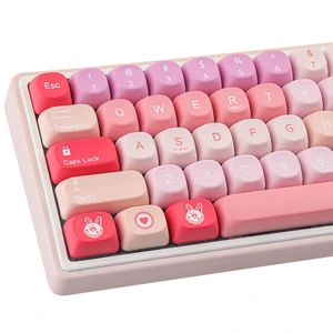 TYRIXKI PBT Keycaps-131 Keys MOA Profile Creamy Bunny Keycaps TYRIXKI PBT Keycaps-131 Keys MOA Profile Creamy Bunny Keycaps