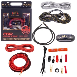 Elite Audio 8 Gauge Amplifier Wiring Kit, 2500W OFC Amp Install Kit EA-PROK8 Elite Audio 8 Gauge Amplifier Wiring Kit, 2500W OFC Amp Install Kit EA-PROK8
