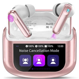 Active Noise Cancelling Ear Buds 48H Wireless Earbuds with Touch Screen Active Noise Cancelling Ear Buds 48H Wireless Earbuds with Touch Screen