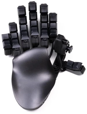 AZERON Keyzen Keypad with 32 Fully Mappable Keys, 360 Hall-Effect Joystick, Macros, Adjustable Ergonomic Design, Cherry MX Switches, N-Key Rollover. (Black, Cherry MX Brown) AZERON Keyzen Keypad with 32 Fully Mappable Keys, 360 Hall-Effect Joystick, Macros, Adjustable Ergonomic Design, Cherry MX Switches, N-Key Rollover. (Black, Cherry MX Brown)