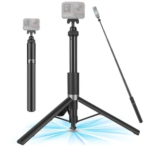Walking Way 66"/168CM Auto-Open Selfie Stick Tripod, Invisible Selfie Stick for Insta360 Ace/Ace Pro/2/X5/X4 Air, 360 Rotatable Pop-Open Camera Stand, Stable Throwpod for Travel/Vlog Walking Way 66"/168CM Auto-Open Selfie Stick Tripod, Invisible Selfie Stick for Insta360 Ace/Ace Pro/2/X5/X4 Air, 360 Rotatable Pop-Open Camera Stand, Stable Throwpod for Travel/Vlog
