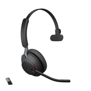 Jabra Evolve2 65 Bluetooth Wireless Headset with Mic for Calls and Music, Single-Ear Headphones with USB-A Adapter, Up to 37 Hours Battery, Works with Microsoft Teams, Black Jabra Evolve2 65 Bluetooth Wireless Headset with Mic for Calls and Music, Single-Ear Headphones with USB-A Adapter, Up to 37 Hours Battery, Works with Microsoft Teams, Black