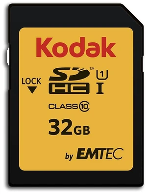 Kodak SDHC Card 32GB UHS-I U1 V10 Premium, up to 85MB/s Read Speed, for Full HD Video and High-Resolution Pictures, Compatible with SDHC Standard - EKMSD32GHC10K Kodak SDHC Card 32GB UHS-I U1 V10 Premium, up to 85MB/s Read Speed, for Full HD Video and High-Resolution Pictures, Compatible with SDHC Standard - EKMSD32GHC10K