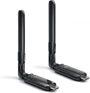 PWAYTEK Wireless HDMI Transmitter and Receiver Kit, 5GHz Long Range 1148ft (350m), Plug & Play 1080P Full HD,TX+RX (Expandable to 6 Screens), Compatible with Laptop/Camera/Projector/HDTV Black PWAYTEK Wireless HDMI Transmitter and Receiver Kit, 5GHz Long Range 1148ft (350m), Plug & Play 1080P Full HD,TX+RX (Expandable to 6 Screens), Compatible with Laptop/Camera/Projector/HDTV Black