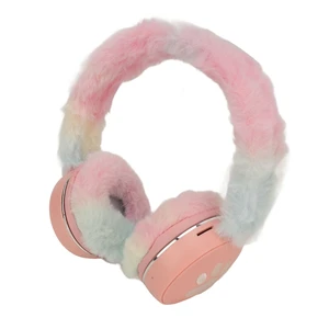 JTLB Bluetooth Headset Multifunctional Foldable Cartoon Innovative Plush Warm Earmuff Deep Bass Wireless Headphone with Colorful Breathing Light (Pi nk) JTLB Bluetooth Headset Multifunctional Foldable Cartoon Innovative Plush Warm Earmuff Deep Bass Wireless Headphone with Colorful Breathing Light (Pi nk)