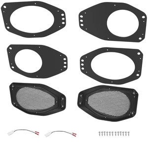 6.5" Speaker Pod Adapters Mesh Grilles for Jeep Wrangler JL & Gladiator JT 6.5" Speaker Pod Adapters Mesh Grilles for Jeep Wrangler JL & Gladiator JT