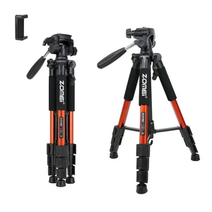 Compact Light Weight Travel Portable Aluminum Camera Tripod Q111 55" for Canon Nikon Sony DSLR Camera YouTube Phone with Carry Case (Orange) Compact Light Weight Travel Portable Aluminum Camera Tripod Q111 55" for Canon Nikon Sony DSLR Camera YouTube Phone with Carry Case (Orange)