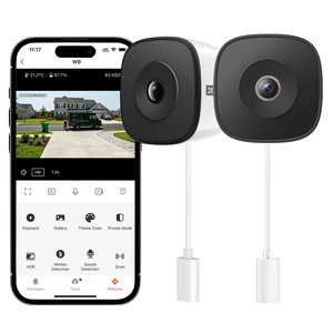 HOMIQ LIFE Window Security Camera 2K, Indoor WiFi Cameras 2.4GHz/5GHz, 2 Pack with Colorvue AI Color Night Vision, Person Detection with Auto-Focus, 24/7 Recording Compatible with Alexa & Google Home HOMIQ LIFE Window Security Camera 2K, Indoor WiFi Cameras 2.4GHz/5GHz, 2 Pack with Colorvue AI Color Night Vision, Person Detection with Auto-Focus, 24/7 Recording Compatible with Alexa & Google Home