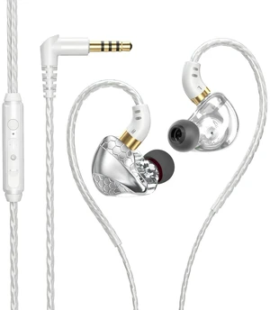 YOUWEIQU Wired Earbuds for Gaming with Mic, HiFi Fixed Cable,Silver YOUWEIQU Wired Earbuds for Gaming with Mic, HiFi Fixed Cable,Silver
