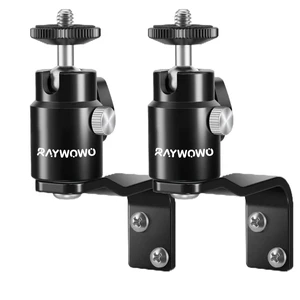 Raywowo E-Shape Camera Wall Mount with 1/4" Screw and 5/8" Stud, 2-Pack Raywowo E-Shape Camera Wall Mount with 1/4" Screw and 5/8" Stud, 2-Pack