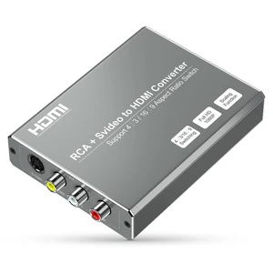 RCA Svideo to HDMI Converter with 4 : 3/16 : 9 Aspect Ratio Switch, S-Video RCA to HDMI Adapter, Support 720P/1080P Output Switch for VHS/VCR/DVD Player/Wii/PS1/PS2/N64/NGC/NES to View on HD TVs RCA Svideo to HDMI Converter with 4 : 3/16 : 9 Aspect Ratio Switch, S-Video RCA to HDMI Adapter, Support 720P/1080P Output Switch for VHS/VCR/DVD Player/Wii/PS1/PS2/N64/NGC/NES to View on HD TVs