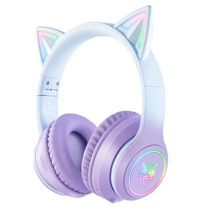 SIMGAL Bluetooth RGB Cat Ear Headphones, Foldable/Built-in Mic, A Purple SIMGAL Bluetooth RGB Cat Ear Headphones, Foldable/Built-in Mic, A Purple