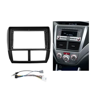9'' Car Dash Radio Stereo Frame Fascia Bezel W/Radio Power Harness Cable for Subaru Forester Impreza 2007~2012 Mount Trim Panel 9'' Car Dash Radio Stereo Frame Fascia Bezel W/Radio Power Harness Cable for Subaru Forester Impreza 2007~2012 Mount Trim Panel