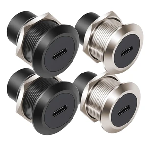 AYECEHI USB 3.1 Type C Panel Mount Coupler Adapter Pass Through Connector AYECEHI USB 3.1 Type C Panel Mount Coupler Adapter Pass Through Connector