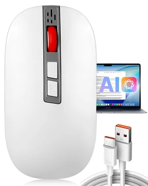 Askyorte Bluetooth Wireless AI Mouse for Laptop/Computer/Ipad,with Voice Recorder,Real-Time Transcription Translation&Summarization,High-Performance Office Mouse for PC Laptop Remote Work Askyorte Bluetooth Wireless AI Mouse for Laptop/Computer/Ipad,with Voice Recorder,Real-Time Transcription Translation&Summarization,High-Performance Office Mouse for PC Laptop Remote Work