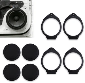 4pcs 2 6.5in/16.51cm Speaker Adapter Spacer Set, Include Door Speaker Adapter and 2 Foams Ring for Enhanced Sound(Black) 4pcs 2 6.5in/16.51cm Speaker Adapter Spacer Set, Include Door Speaker Adapter and 2 Foams Ring for Enhanced Sound(Black)
