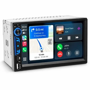 7 Inch Double DIN Car Stereo with Wireless CarPlay & Android Auto 7 Inch Double DIN Car Stereo with Wireless CarPlay & Android Auto