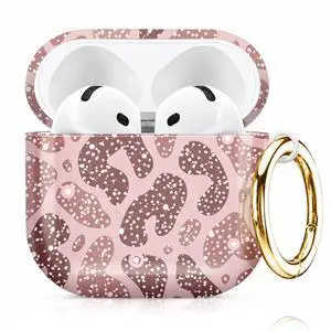 Compatiable with AirPod 4 Protective Case 2024, Soft Protective Case with Keychain for Women,Cute& Sleek Design Shockproof Charging Case Cover for AirPod 4(Pink Leopard with Dots) Compatiable with AirPod 4 Protective Case 2024, Soft Protective Case with Keychain for Women,Cute& Sleek Design Shockproof Charging Case Cover for AirPod 4(Pink Leopard with Dots)