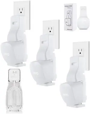 Outlet Wall Mount Holder - Plug-to-Adapter First, Only for eero 7/ eero 6 & 6+/ eero Pro 6e & Pro 6/ eero Mesh Wi-Fi System, No Messy Wires & Space Saving (3 Pack) Outlet Wall Mount Holder - Plug-to-Adapter First, Only for eero 7/ eero 6 & 6+/ eero Pro 6e & Pro 6/ eero Mesh Wi-Fi System, No Messy Wires & Space Saving (3 Pack)