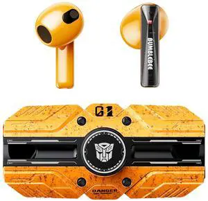 TF-T80 Bluetooth True Wireless Earbuds with Noise Cancelling in-Ear Cool HiFi HD Calling Dual Modes Sports Music Game Long Endurance Earphones - Yellow Bumblebee TF-T80 Bluetooth True Wireless Earbuds with Noise Cancelling in-Ear Cool HiFi HD Calling Dual Modes Sports Music Game Long Endurance Earphones - Yellow Bumblebee