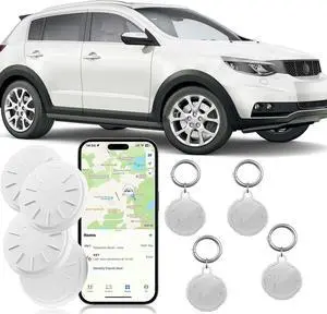Tracker Tags-4 Pack, Item Tracker with Waterproof Case for Your Keys, Wallet etc, Luggage Trackers Works with Find My APP (iOS Only) Tracker Tags-4 Pack, Item Tracker with Waterproof Case for Your Keys, Wallet etc, Luggage Trackers Works with Find My APP (iOS Only)