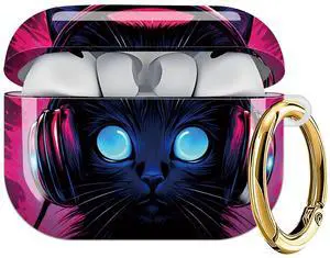 Case Compatible with AirPod Pro 3 2025, Cute Protective Cover with Keychain for AirPod Pro 3rd Generation, Full Protection Case for Women Girls(Neon Cat) Case Compatible with AirPod Pro 3 2025, Cute Protective Cover with Keychain for AirPod Pro 3rd Generation, Full Protection Case for Women Girls(Neon Cat)
