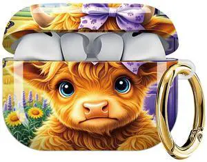 Case Compatible with AirPod Pro 3 2025, Cute Protective Cover with Keychain for AirPod Pro 3rd Generation, Full Protection Case for Women Girls(Cute Cow with Bow Flowers) Case Compatible with AirPod Pro 3 2025, Cute Protective Cover with Keychain for AirPod Pro 3rd Generation, Full Protection Case for Women Girls(Cute Cow with Bow Flowers)