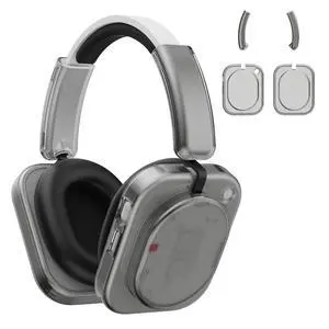 for Nothing Headphone (1) Shell Cover Protector, TPU Ear Cup Cover and PC Headband Compatible with Nothing Headphone (1),Anti-Scratch Ear Cap Headband Protective Accessories (Clear Gray) for Nothing Headphone (1) Shell Cover Protector, TPU Ear Cup Cover and PC Headband Compatible with Nothing Headphone (1),Anti-Scratch Ear Cap Headband Protective Accessories (Clear Gray)