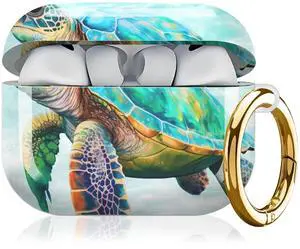 Compatible with AirPod Pro 3rd Generation Case 2025,Fashion Protective Cover with Keychain, Anti-Scratch, Drop Protection,Shockproof Cover for AirPod Pro 3 Women(Cute Sea Turtle) Compatible with AirPod Pro 3rd Generation Case 2025,Fashion Protective Cover with Keychain, Anti-Scratch, Drop Protection,Shockproof Cover for AirPod Pro 3 Women(Cute Sea Turtle)