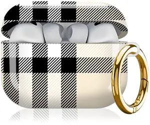 Compatible with AirPod Pro 3rd Generation Case 2025,Fashion Protective Cover with Keychain, Anti-Scratch, Drop Protection,Shockproof Cover for AirPod Pro 3 Women(Beige Plaid Checkered) Compatible with AirPod Pro 3rd Generation Case 2025,Fashion Protective Cover with Keychain, Anti-Scratch, Drop Protection,Shockproof Cover for AirPod Pro 3 Women(Beige Plaid Checkered)