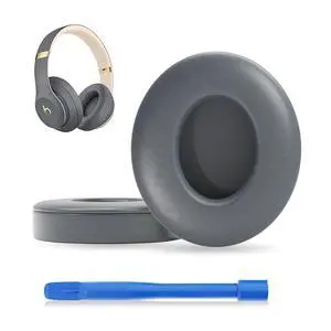 Replacement Ear Pads for Beats Studio 3 / Studio 2, EarPads for Studio3 / Studio2 Wireless Over-Ear Headphones, Shadow Gray Replacement Ear Pads for Beats Studio 3 / Studio 2, EarPads for Studio3 / Studio2 Wireless Over-Ear Headphones, Shadow Gray