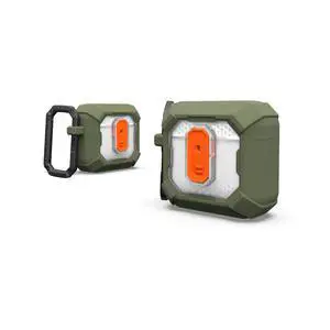 UAG Designed for AirPods (4th Gen, 2024) Protective Case with Lock Plasma, Rugged Hard Shell Military Grade Protective Cover with Secure Lock & Detachable Carabiner Clip, Olive Drab UAG Designed for AirPods (4th Gen, 2024) Protective Case with Lock Plasma, Rugged Hard Shell Military Grade Protective Cover with Secure Lock & Detachable Carabiner Clip, Olive Drab