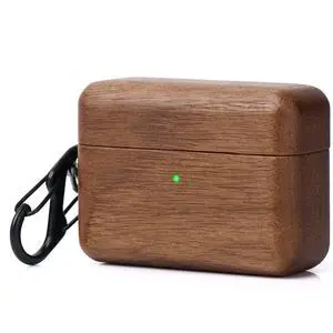 AirPods Case Cover, Men Women Wood Hard Protective Cover with Keychain for Apple AirPods pro 2nd Generation Charging case (Walnut) AirPods Case Cover, Men Women Wood Hard Protective Cover with Keychain for Apple AirPods pro 2nd Generation Charging case (Walnut)
