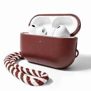 for AirPods Pro 3 Genuine Leather CaseAll-Round ShockproofMulti Leather, Frame+Hide Patented Dual LayerWireless Charging ReadyLED Visiblewith Lanyard (Dark Brown, Waxed Leather) for AirPods Pro 3 Genuine Leather CaseAll-Round ShockproofMulti Leather, Frame+Hide Patented Dual LayerWireless Charging ReadyLED Visiblewith Lanyard (Dark Brown, Waxed Leather)