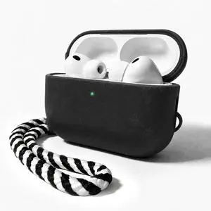 for AirPods Pro 3 Genuine Leather CaseAll-Round ShockproofMulti Leather, Frame+Hide Patented Dual LayerWireless Charging ReadyLED Visiblewith Lanyard (Black, Crazy Horse Leather) for AirPods Pro 3 Genuine Leather CaseAll-Round ShockproofMulti Leather, Frame+Hide Patented Dual LayerWireless Charging ReadyLED Visiblewith Lanyard (Black, Crazy Horse Leather)